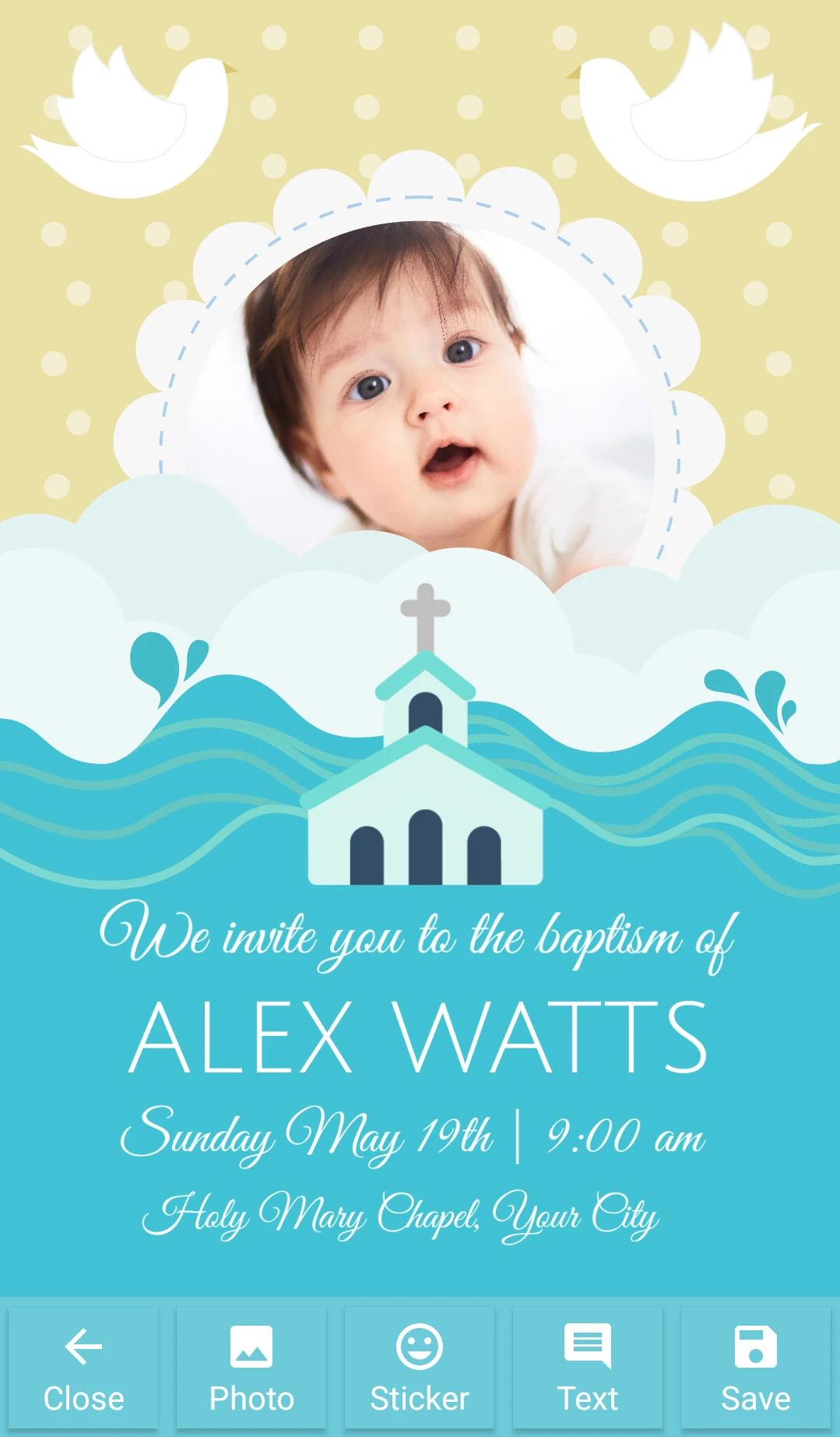 Baptism Invitations screenshot